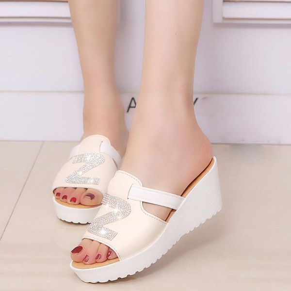 slippers woman shoes wedges fashion casual crystal slip on thick platforms outdoor elegant ladies zapatos mujer comodos#g4, Black
slippers woman shoes wedges fashion casual crystal slip on thick platforms outdoor elegant ladies zapatos mujer comodos#g4, Black