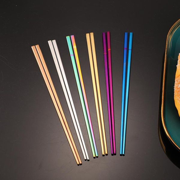 pair/set colorful chinese metal chopsticks non-slip stainless steel chop sticks set reusable kitchen sushi
pair/set colorful chinese metal chopsticks non-slip stainless steel chop sticks set reusable kitchen sushi