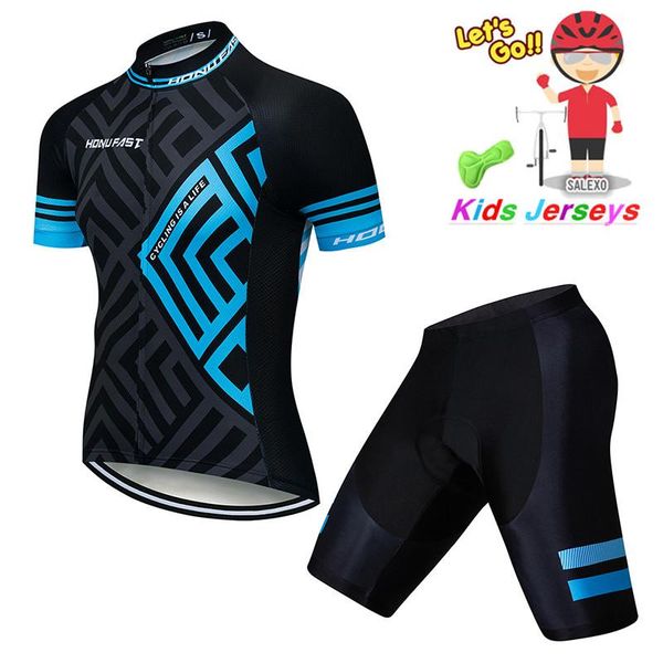 racing sets 2021 summer children cycling clothing camouflage mtb kid jersey wear clothes short set sleeve bicycle, Black;blue
racing sets 2021 summer children cycling clothing camouflage mtb kid jersey wear clothes short set sleeve bicycle, Black;blue