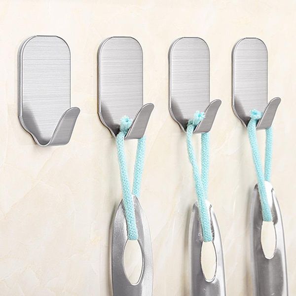 hooks & rails 1/3pcs stainless steel self adhesive wall coat rack key holder towel clothes hanging bathroom accessories
hooks & rails 1/3pcs stainless steel self adhesive wall coat rack key holder towel clothes hanging bathroom accessories