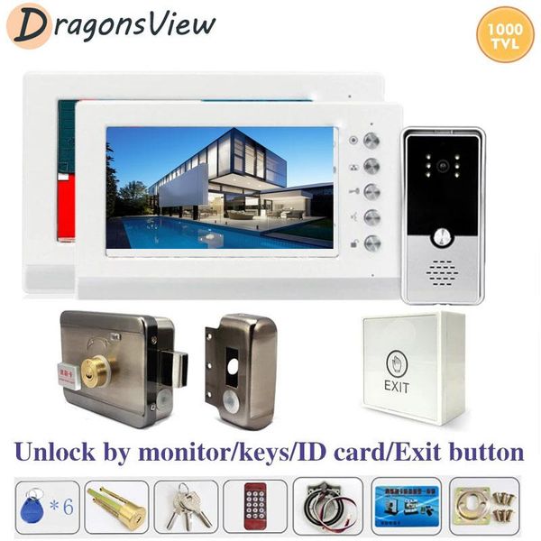 dragonsview video door phone 2 monitors wired apartment intercom with lock 1000tvl doorbell camera for home security phones
dragonsview video door phone 2 monitors wired apartment intercom with lock 1000tvl doorbell camera for home security phones