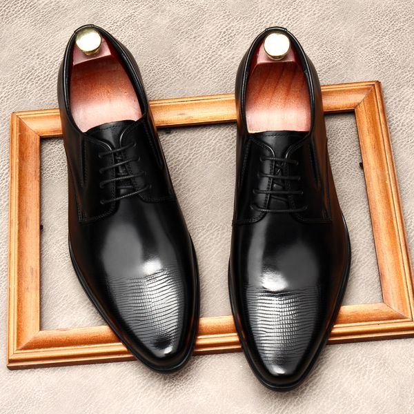 European Luxury Mens Oxford Dress Shoes Genuine Leather Black Handmade Mens Shoes Lace Up Business Office Formal Shoes Men
European Luxury Mens Oxford Dress Shoes Genuine Leather Black Handmade Mens Shoes Lace Up Business Office Formal Shoes Men