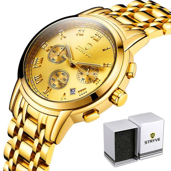 wristwatches relogio masculino stryve sport chronograph men watches stainless steel quartz date clock waterproof watch, Slivery;brown
wristwatches relogio masculino stryve sport chronograph men watches stainless steel quartz date clock waterproof watch, Slivery;brown
