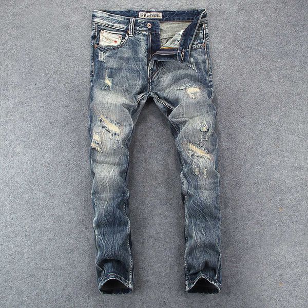 men's jeans streetwear fashion retro yellow blue slim fit ripped destroyed patchwork designer hip hop denim punk pants ulsc
men's jeans streetwear fashion retro yellow blue slim fit ripped destroyed patchwork designer hip hop denim punk pants ulsc