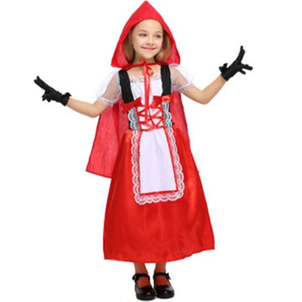 girl's dresses 2021 girls little red riding hood dress cos costume halloween role playing stage performance clothing, Red;yellow
girl's dresses 2021 girls little red riding hood dress cos costume halloween role playing stage performance clothing, Red;yellow