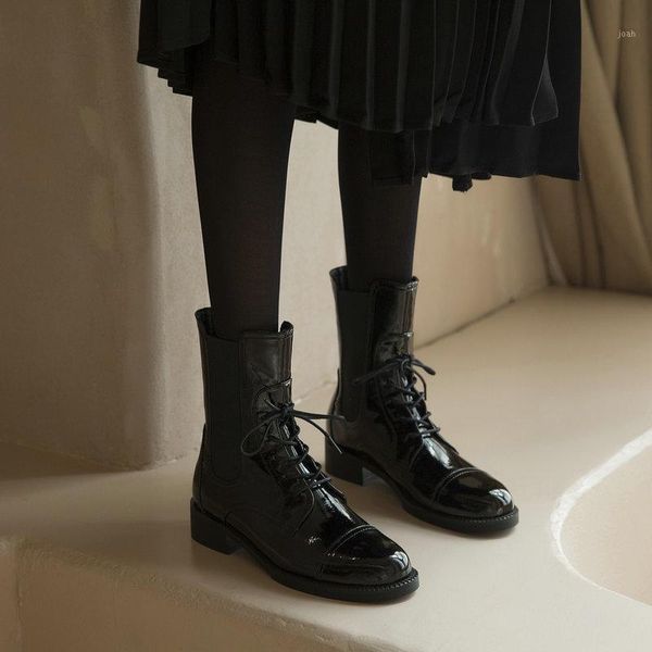 boots women ankle autumn winter warm genuine leather high heels shoes woman round toe cross-tied motocycle1, Black
boots women ankle autumn winter warm genuine leather high heels shoes woman round toe cross-tied motocycle1, Black