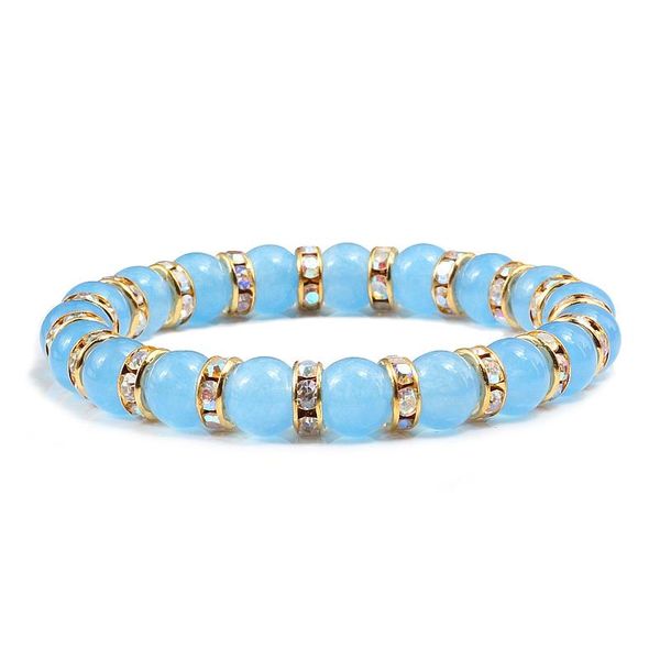 beaded, strands fashion women bracelets natural blue chalcedony beads charm crystal stone stretch bracelet & bangles men jewelry gift, Black
beaded, strands fashion women bracelets natural blue chalcedony beads charm crystal stone stretch bracelet & bangles men jewelry gift, Black