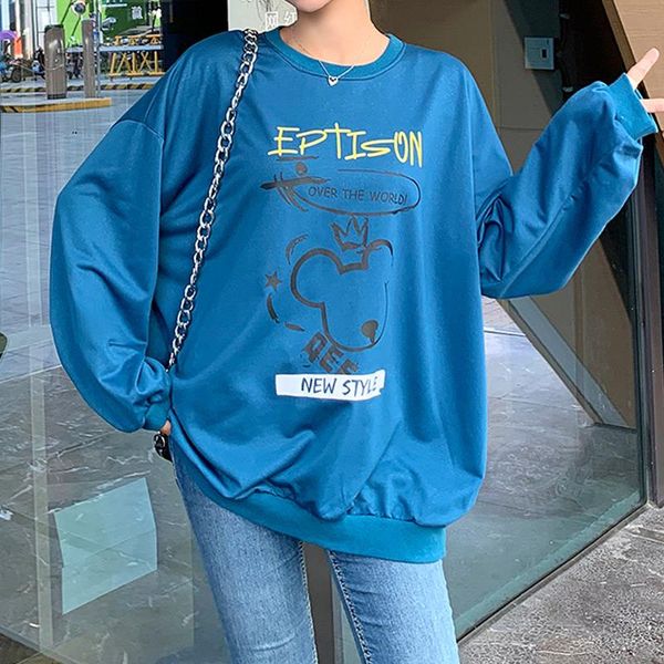 women's hoodies & sweatshirts large size xl-5xl casual letters cartoon print oversize pullover women sweatshirt long sleeve o-neck loos, Black
women's hoodies & sweatshirts large size xl-5xl casual letters cartoon print oversize pullover women sweatshirt long sleeve o-neck loos, Black