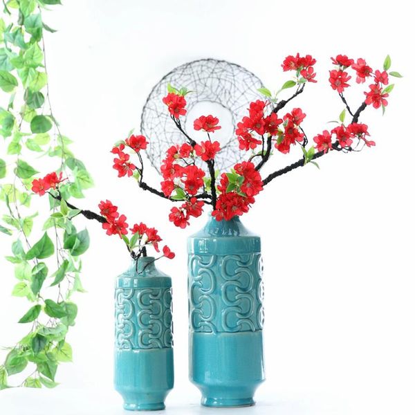 foaming branch silk cherry blossom artificial flowers for home wedding garden decoration fake red plum decorative & wreaths
foaming branch silk cherry blossom artificial flowers for home wedding garden decoration fake red plum decorative & wreaths
