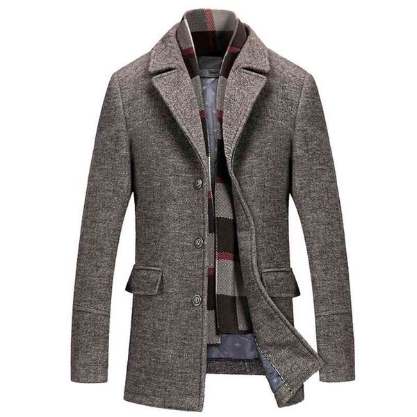 winter coat men men's casual wool trench coat fashion busins long thicken slim overcoat et parka cloth long, Black
winter coat men men's casual wool trench coat fashion busins long thicken slim overcoat et parka cloth long, Black
