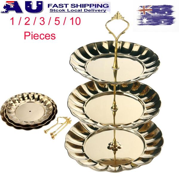 storage baskets cake stand stainless steel 3-tiered fruits cakes desserts plate (gold)
storage baskets cake stand stainless steel 3-tiered fruits cakes desserts plate (gold)