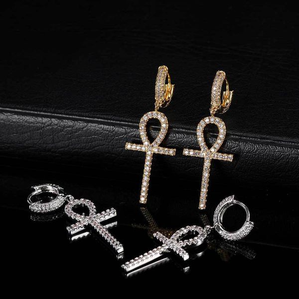 factory wholesale new hip hop anhe key cross men's and women's micro set zircon personalized anka earrings popular fashion xmas gi
factory wholesale new hip hop anhe key cross men's and women's micro set zircon personalized anka earrings popular fashion xmas gi