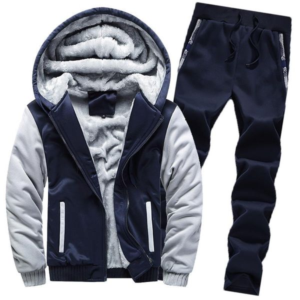 men's tracksuits 2021 mens winter man set warm hoodies suit casual fleece lined sweatshirts men 2 piece sportswear -5xl, Gray
men's tracksuits 2021 mens winter man set warm hoodies suit casual fleece lined sweatshirts men 2 piece sportswear -5xl, Gray