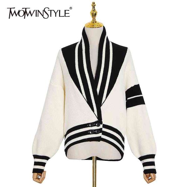 patchwork striped korean cardigans for women v neck long sleeve casual sweaters female autumn fashion 210524, Black;brown
patchwork striped korean cardigans for women v neck long sleeve casual sweaters female autumn fashion 210524, Black;brown