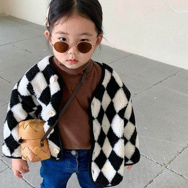 jackets autumn winter children girl plaid coat kids suit warm cardigan button clothes korea style outfits, Blue;gray
jackets autumn winter children girl plaid coat kids suit warm cardigan button clothes korea style outfits, Blue;gray