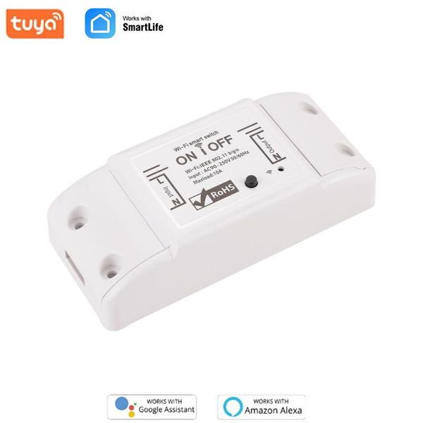 Smart Home Control WiFi Breaker Remote Light Switch Module Tuya/Smart Life APP Timing Voice Works With Alexa Google