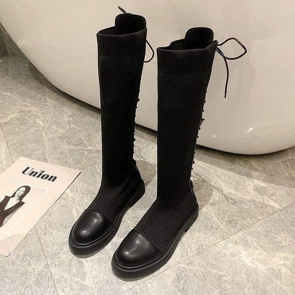 boots stretch knit mid-tube women 2021 small, but knee-high knight boots, stocking, Black
boots stretch knit mid-tube women 2021 small, but knee-high knight boots, stocking, Black