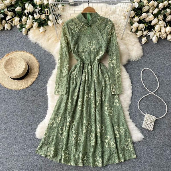 casual dresses syiwidii green lace for women fall 2021 korean long sleeve stand collar back zipper a line party black midi floral dress, Black;gray
casual dresses syiwidii green lace for women fall 2021 korean long sleeve stand collar back zipper a line party black midi floral dress, Black;gray