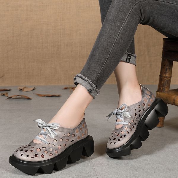 sandals yourseason retro women lace up genuine leather summer female casual wedges platform hollow sweet shoes px4b, Black
sandals yourseason retro women lace up genuine leather summer female casual wedges platform hollow sweet shoes px4b, Black