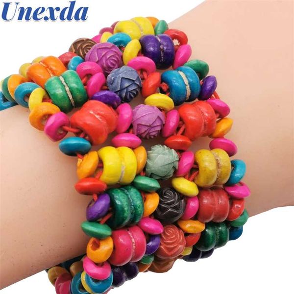 bangle unexda bohemian colored wooden rose flower pattern beaded bracelet for women multilayer hollow stretch bracelets jewelry, Black
bangle unexda bohemian colored wooden rose flower pattern beaded bracelet for women multilayer hollow stretch bracelets jewelry, Black