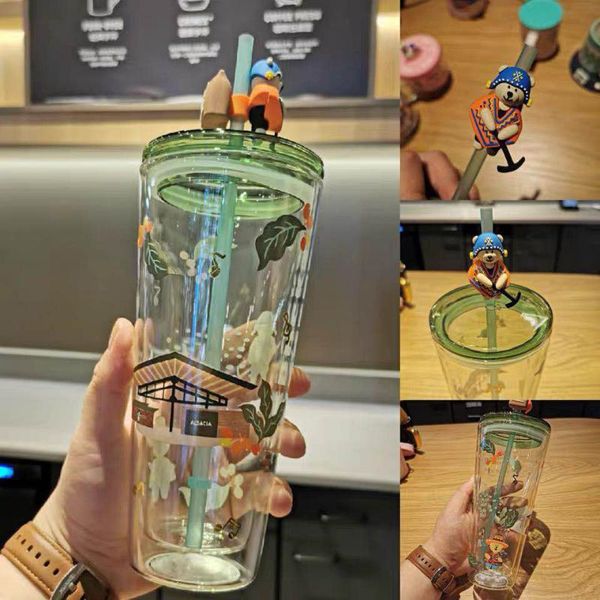 mugs 2021 star daddy coffee farmer bear double glass straw cup large capacity water gift
mugs 2021 star daddy coffee farmer bear double glass straw cup large capacity water gift