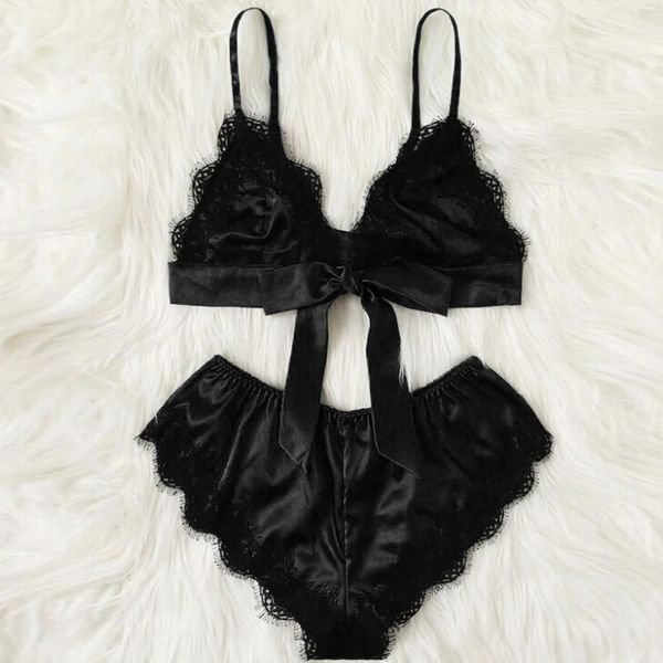 bras sets satin lace lingerie bra set solid bow underwear women and panty vintage gothic feminina lenceria mujer, Red;black
bras sets satin lace lingerie bra set solid bow underwear women and panty vintage gothic feminina lenceria mujer, Red;black