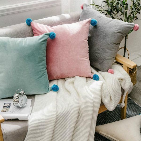 cushion/decorative pillow cilected solid color short plush cushion set with ball simple sofa protection cover bedding pillowcase home decor
cushion/decorative pillow cilected solid color short plush cushion set with ball simple sofa protection cover bedding pillowcase home decor