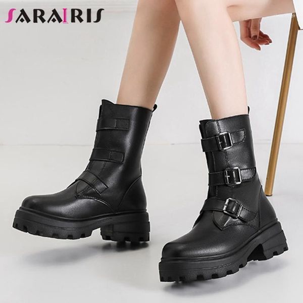 boots sarairis shearling ladies winter warm wool fashion genuine leather women platform chunky heels snow shoes woman1, Black
boots sarairis shearling ladies winter warm wool fashion genuine leather women platform chunky heels snow shoes woman1, Black