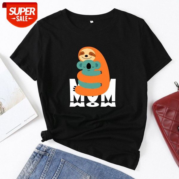 loose mother koala print women's bottoming shirt short-sleeved t-shirt #lg5t, White
loose mother koala print women's bottoming shirt short-sleeved t-shirt #lg5t, White