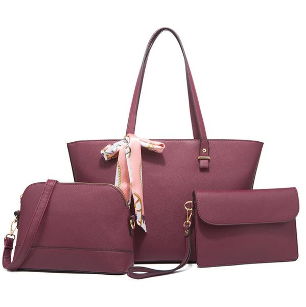 fashion solid color womens totes bags european and american style three-piece design lady shopping bag casual lady handbag purse
fashion solid color womens totes bags european and american style three-piece design lady shopping bag casual lady handbag purse