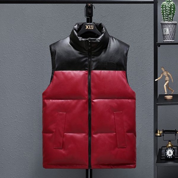 2021 fall winter fashion pu leather vest coat mens down cotton waistcoat women casual matching windproof warm sleeveless jackets, Black;white
2021 fall winter fashion pu leather vest coat mens down cotton waistcoat women casual matching windproof warm sleeveless jackets, Black;white