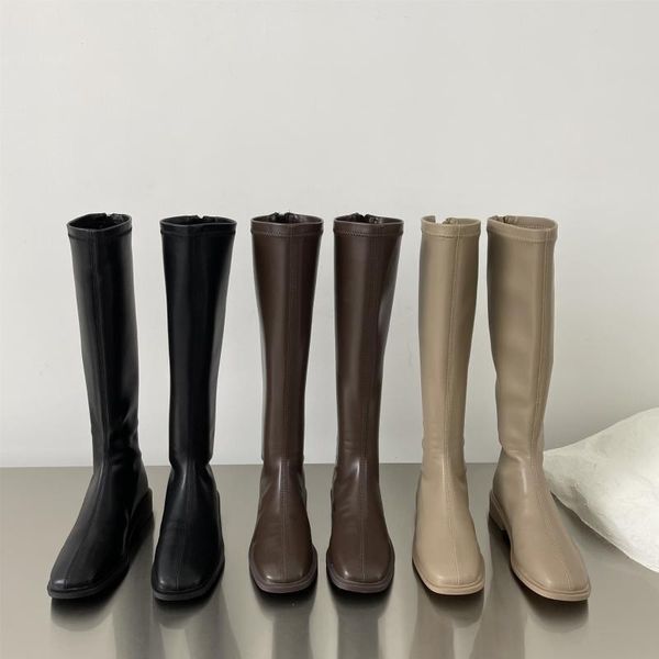 boots zipper women's rubber female shoes boots-women thigh high heels rain ladies low 2021 over-the-knee square t, Black
boots zipper women's rubber female shoes boots-women thigh high heels rain ladies low 2021 over-the-knee square t, Black
