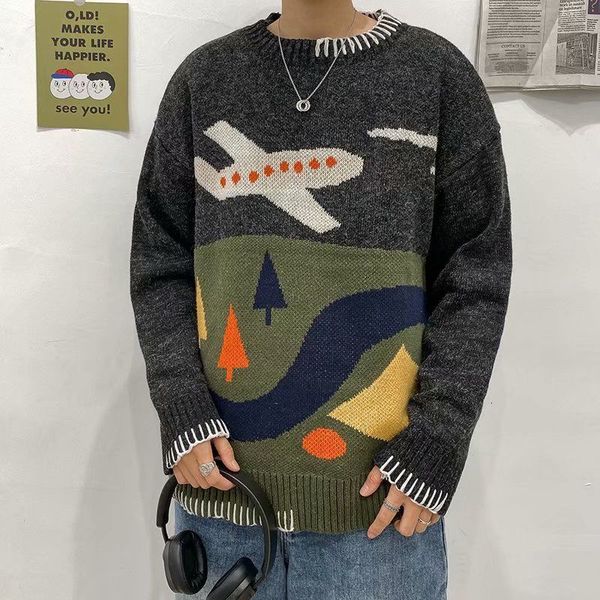 men's sweaters mulheres de malha pulôver camisola dos desenhos animados casal harajuku vintage streetwear c3us, White;black
men's sweaters mulheres de malha pulôver camisola dos desenhos animados casal harajuku vintage streetwear c3us, White;black