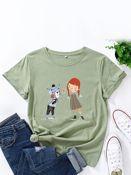 women's t-shirt summer cartoon girl 3d printing women casual round neck short sleeve white harajuku basic plus size streetwear
women's t-shirt summer cartoon girl 3d printing women casual round neck short sleeve white harajuku basic plus size streetwear
