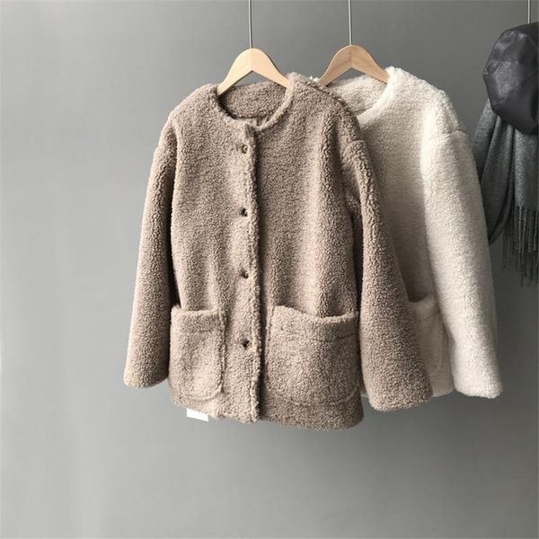 women's wool & blends winter thicken women hairy coat 2021 furry fur fluffy warm long sleeve outerwear jacket female o neck coats 1701, Black
women's wool & blends winter thicken women hairy coat 2021 furry fur fluffy warm long sleeve outerwear jacket female o neck coats 1701, Black
