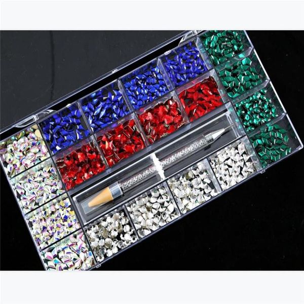 nail art decorations 2000pcs(20shape) crystal mix box rhinestone flat bottle glass ab color,royalblue, for decoration charm kit #32, Silver;gold
nail art decorations 2000pcs(20shape) crystal mix box rhinestone flat bottle glass ab color,royalblue, for decoration charm kit #32, Silver;gold