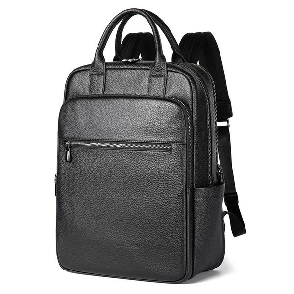 backpack 2021 large capacity men's genuine leather hand/shoulder business casual 16 inches laptravel bag black cowhide
backpack 2021 large capacity men's genuine leather hand/shoulder business casual 16 inches laptravel bag black cowhide