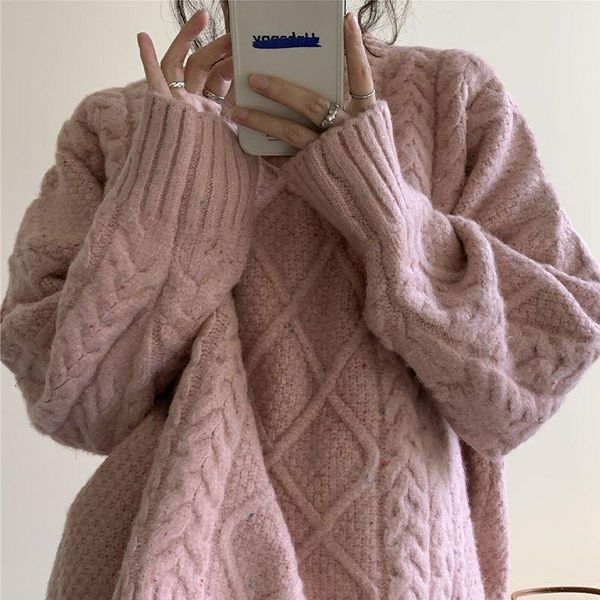 women's sweaters harajuku solid o-neck oversize sweater women thick knit 2021autumn winter korean fashion loose vintage trend, White;black
women's sweaters harajuku solid o-neck oversize sweater women thick knit 2021autumn winter korean fashion loose vintage trend, White;black