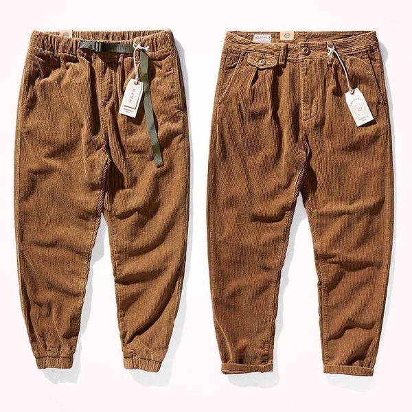 men's pants 2021 autumn and winter corduroy casual fashion japanese retro thick stretch washed old loose tooling straight, Black
men's pants 2021 autumn and winter corduroy casual fashion japanese retro thick stretch washed old loose tooling straight, Black