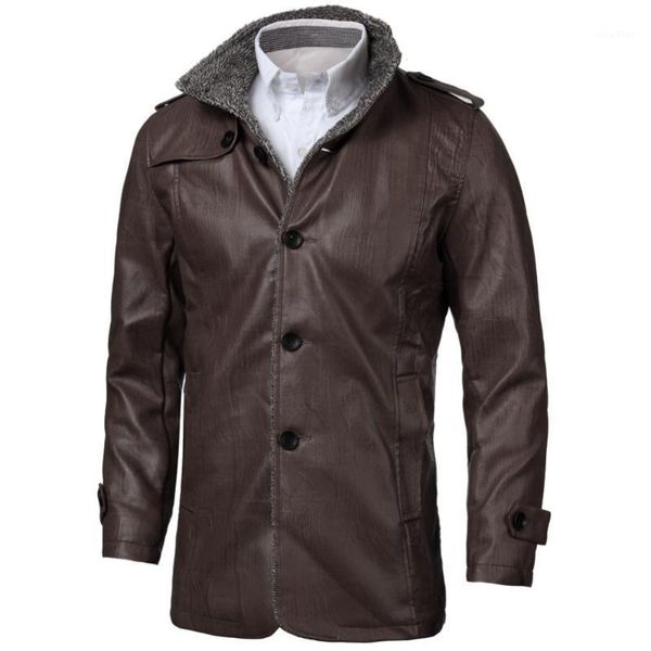 men's jackets men leisure solid color long sleeve stand collar coats winter pu leather overcoats hombre warm buttons up outer clothing, Black;brown
men's jackets men leisure solid color long sleeve stand collar coats winter pu leather overcoats hombre warm buttons up outer clothing, Black;brown