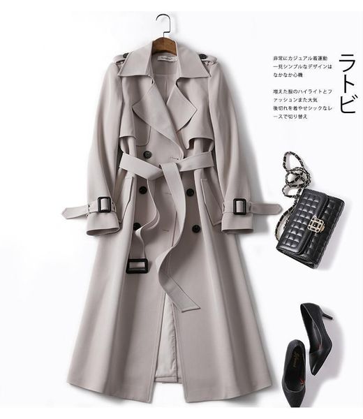 women's trench coats sondrautumn elegant women lace up waist casual solid v neck overcoat plus size long sleeve windbreaker female, Tan;black
women's trench coats sondrautumn elegant women lace up waist casual solid v neck overcoat plus size long sleeve windbreaker female, Tan;black
