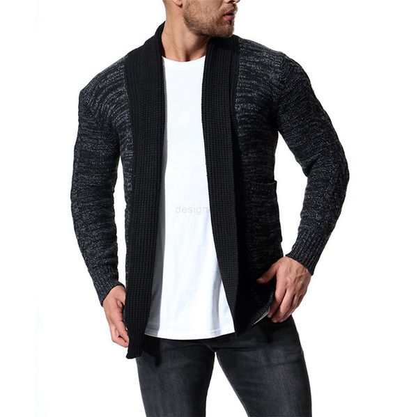 sweaters cardigan men long sleeved natural color designer fashion panelled knit v neck slim homme drop, White;black
sweaters cardigan men long sleeved natural color designer fashion panelled knit v neck slim homme drop, White;black