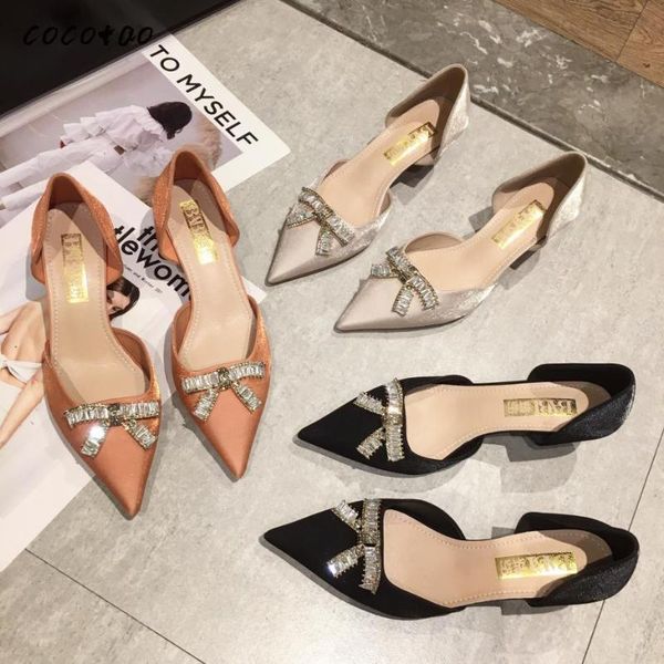 dress shoes french pointed high heels women 2021 spring fashion hollow baotou sandals fine heel rhinestone bow fairy, Black
dress shoes french pointed high heels women 2021 spring fashion hollow baotou sandals fine heel rhinestone bow fairy, Black