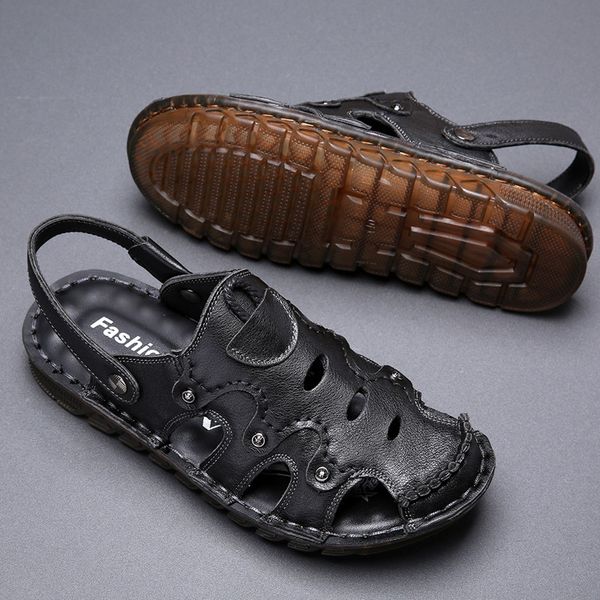 summer men's breathable hollow out low heels sandals leather shoes beach shoes casual black brown men leather sandals
summer men's breathable hollow out low heels sandals leather shoes beach shoes casual black brown men leather sandals