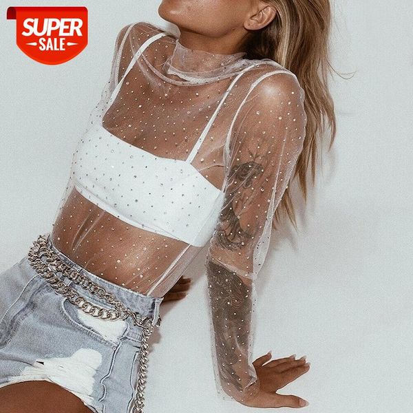 roupas feminina women mesh sheer t shirt transparent turtleneck see through clothes summer female costume new 2019 #ok1l, White
roupas feminina women mesh sheer t shirt transparent turtleneck see through clothes summer female costume new 2019 #ok1l, White