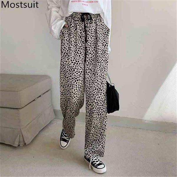 summer high waist leopard printed pants women elastic wlde leg straight korean loose casual full-length trousers 210513, Black;white
summer high waist leopard printed pants women elastic wlde leg straight korean loose casual full-length trousers 210513, Black;white