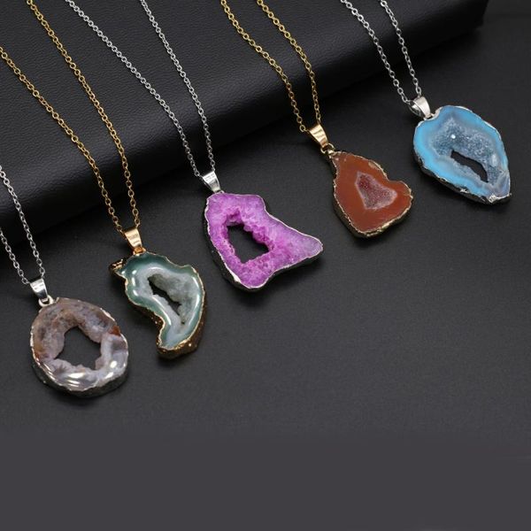 charms natural semi-precious stone agate pendant irregular silver edge 40+5cm for diy jewelry making gift, Bronze;silver
charms natural semi-precious stone agate pendant irregular silver edge 40+5cm for diy jewelry making gift, Bronze;silver