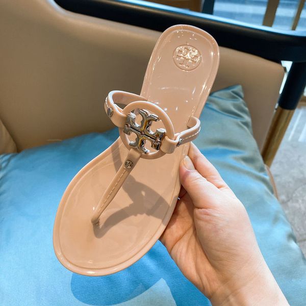 tb clip foot flat bottom flip flop pvc jelly sandals metal buckle holiday beach antiskid women's shoes for summer, Black
tb clip foot flat bottom flip flop pvc jelly sandals metal buckle holiday beach antiskid women's shoes for summer, Black