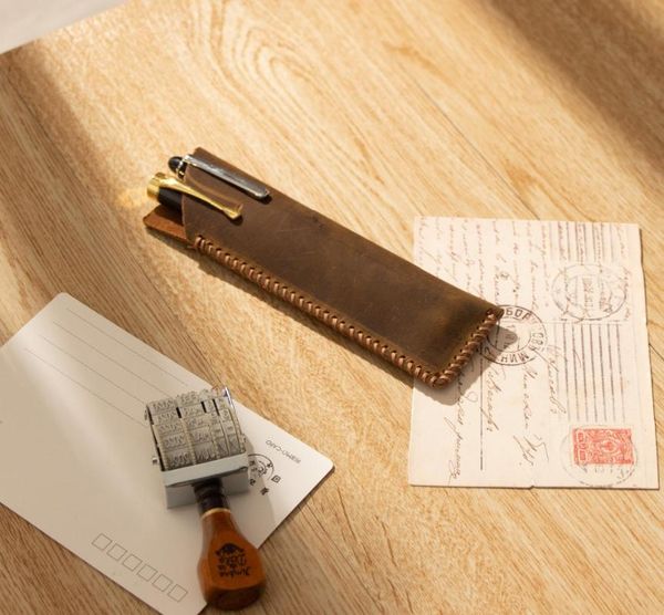 pencil bags retro crazy horsehide genuine leather pen bag pouch purse sheath diary accessories notebook planner handmade vintage
pencil bags retro crazy horsehide genuine leather pen bag pouch purse sheath diary accessories notebook planner handmade vintage