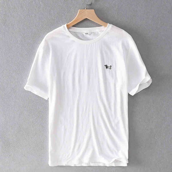 men's t-shirts summer mens casual linen short-sleeved t-shirt loose large size cool round neck men t shirt brand embroidery tshirt chem, White;black
men's t-shirts summer mens casual linen short-sleeved t-shirt loose large size cool round neck men t shirt brand embroidery tshirt chem, White;black